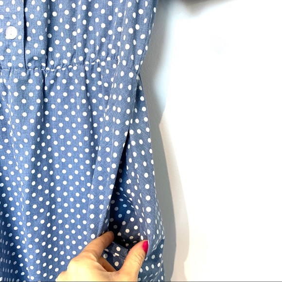 COPY - Vintage pin up style polka dot midi dress pockets - Picture 3 of 5